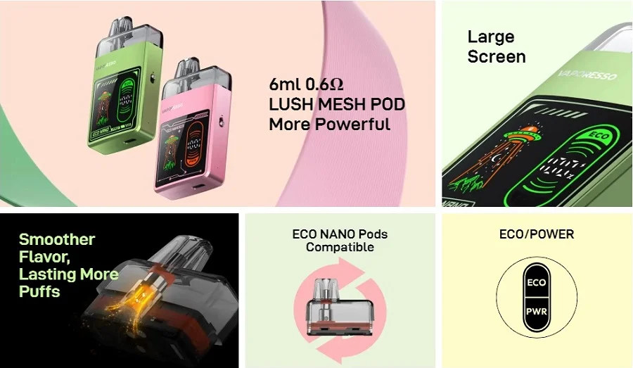 vaporesso eco nano pro prednosti